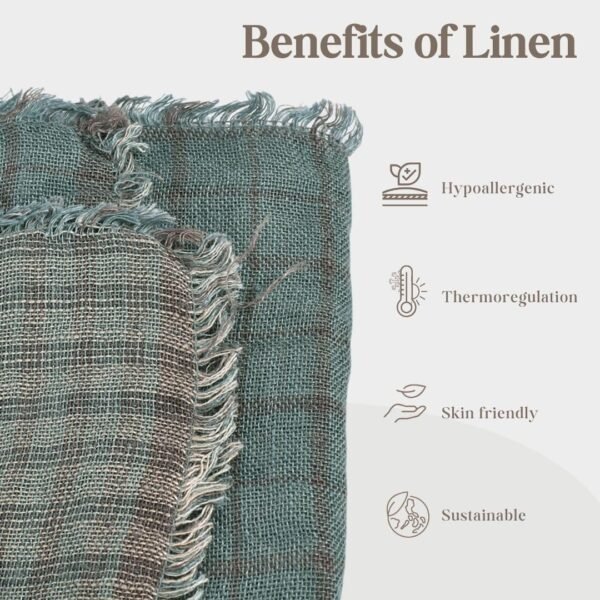 Linen Bedspread 137 x 180 cm