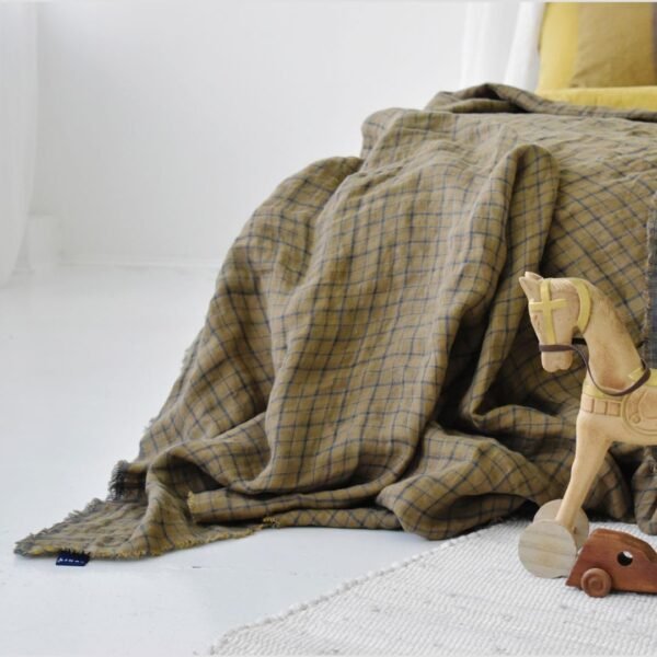 Linen Bedspread 137 x 180 cm