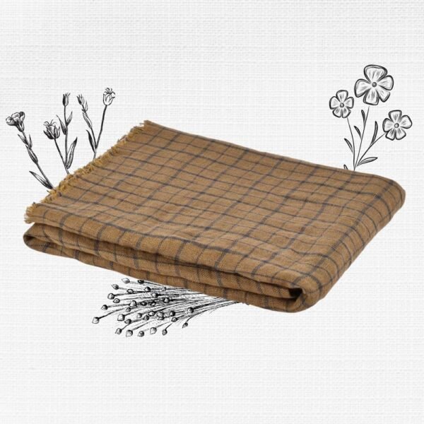 Linen Bedspread 137 x 180 cm