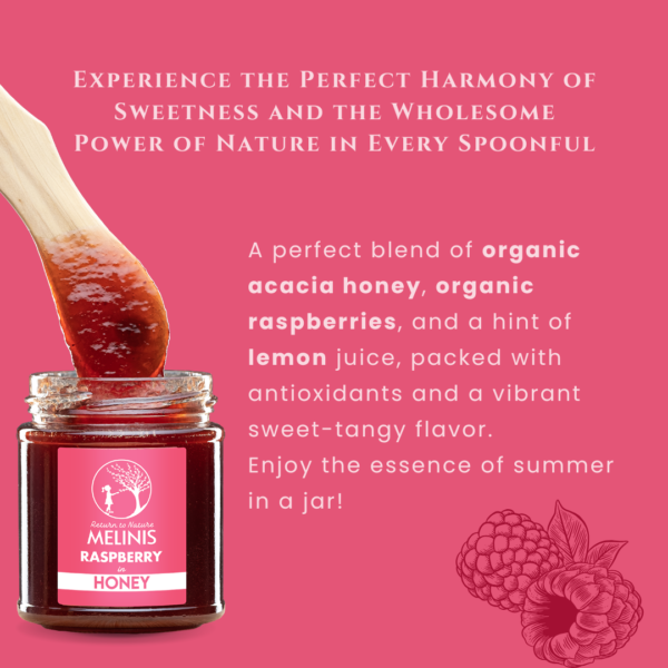 Acacia Honey with Raspberries Spread