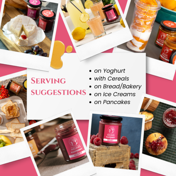 Acacia Honey with Raspberries Spread