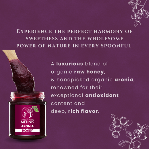 Organic Acacia Honey with Organic Aronia Berries Spread, 230 g