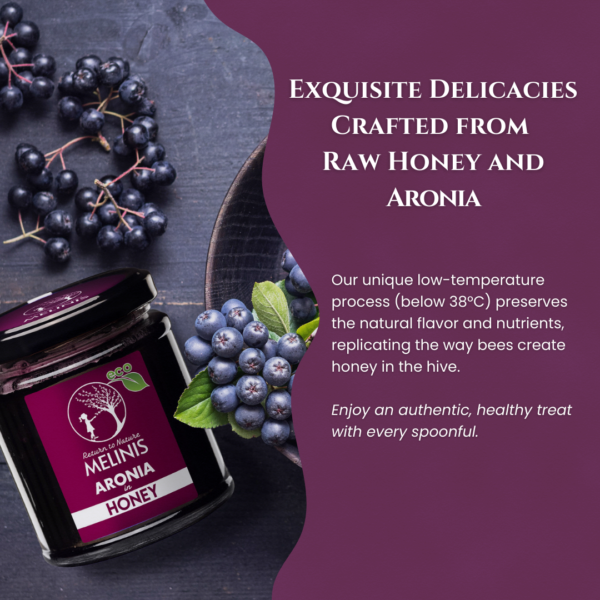Organic Acacia Honey with Organic Aronia Berries Spread, 230 g