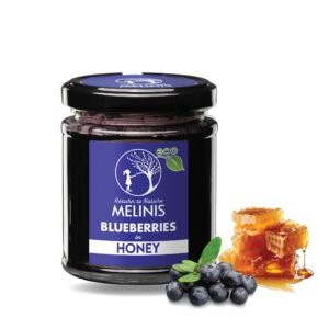 Organic Acacia Honey with Organic Wild Blueberries Whole Fruit
