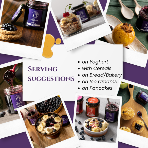 Organic Acacia Honey with Organic Wild Blueberries Whole Fruit