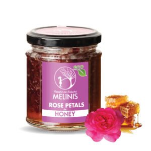 Organic Acacia Honey with Rose Petals