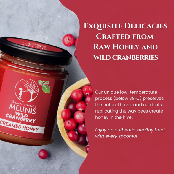 Organic Multiflower Honey with Cranberry & Sea Buckthorn