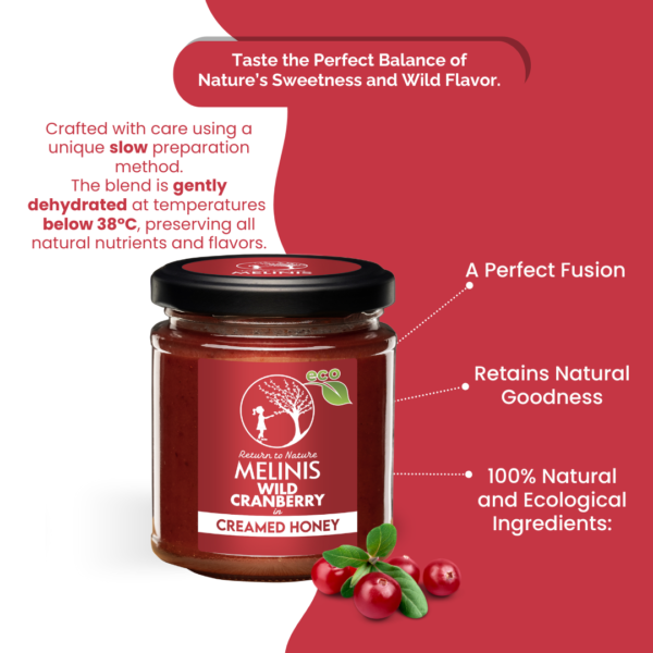 Organic Multiflower Honey with Cranberry & Sea Buckthorn