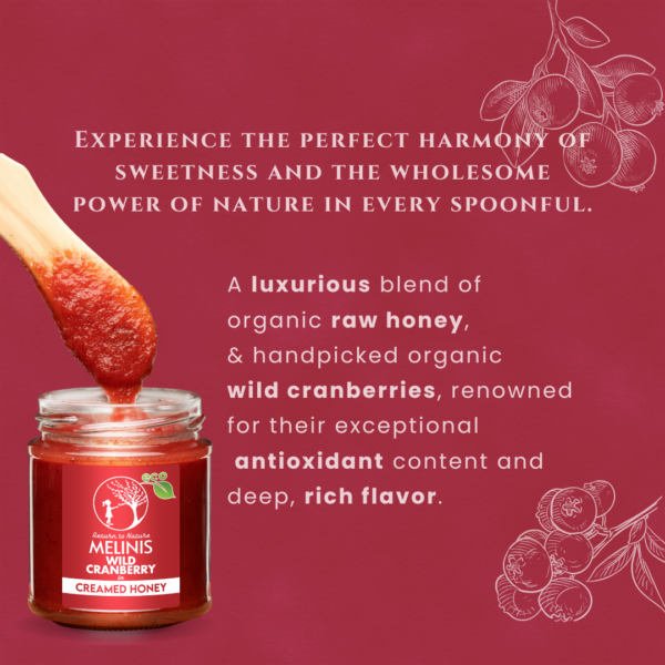 Organic Multiflower Honey with Cranberry & Sea Buckthorn